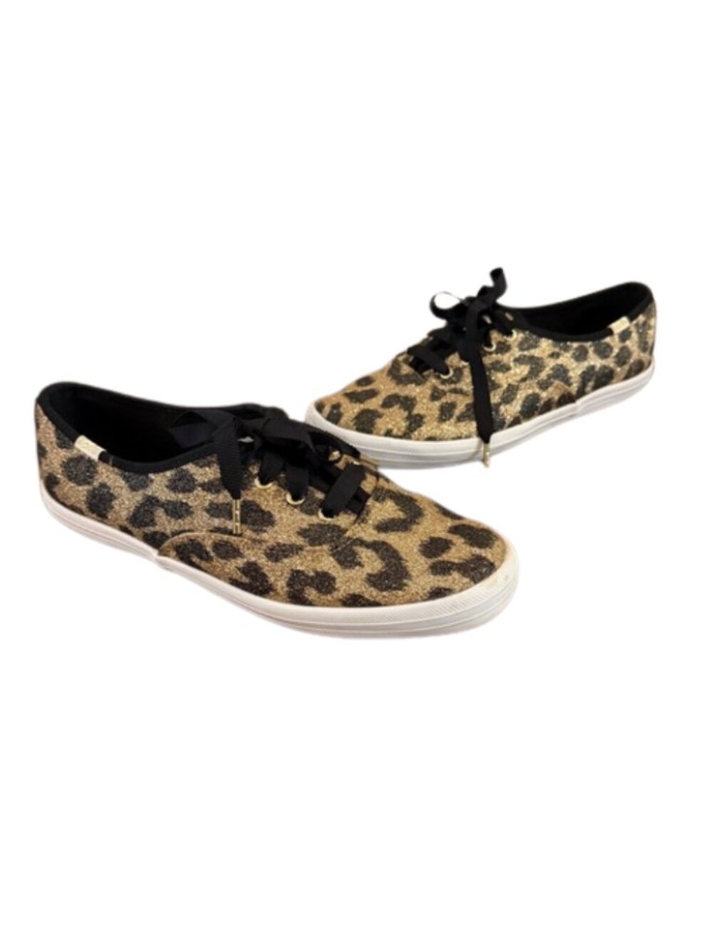 Kate Spade X Keds Glitter Leopard-Print Sneakers - Size US 7